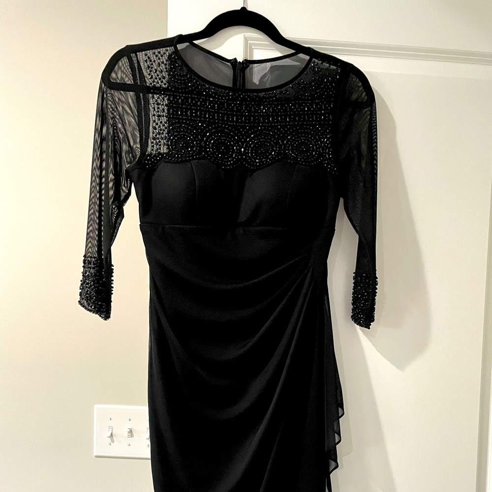 Beautiful black cocktail dress with beads